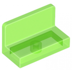 paneel 1x2x1 trans bright green